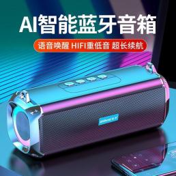 奇声蓝牙音响便携式Ai智能低音炮音箱工厂直销支持一件代发